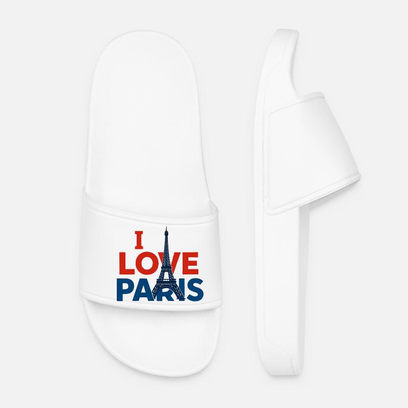 I love Paris - Women’s Pool Sliders - white