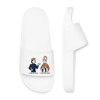 King and bishop in conversation - Women’s Pool Sliders - white - Front