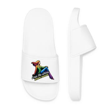 Less stress, more success - Women’s Pool Sliders - white - Front