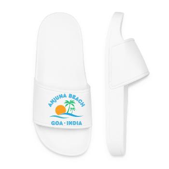 Plage d’Anjuna Goa Coucher de soleil - Claquettes Femme - blanc - Devant