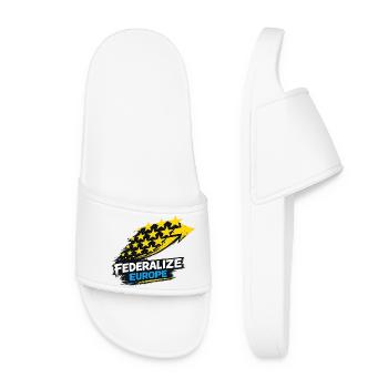 Drapeau de style eurofédéralisme - Claquettes Femme - blanc - Devant