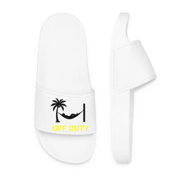 Hamac en dehors de service en disant - Claquettes Femme - blanc - Devant
