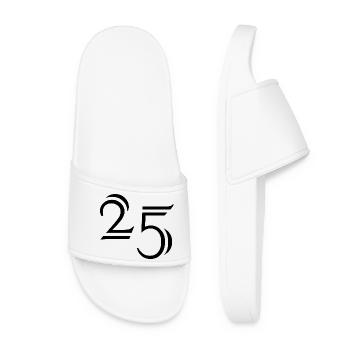 25. 25 YEARS. 25th ANNIVERSARY. 25 YEARS ANNIVERSARY. - Women’s Pool Sliders - white - Front