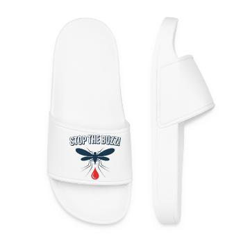Stop the Buzz Mosquito Blood Drop - Women’s Pool Sliders - white - Front