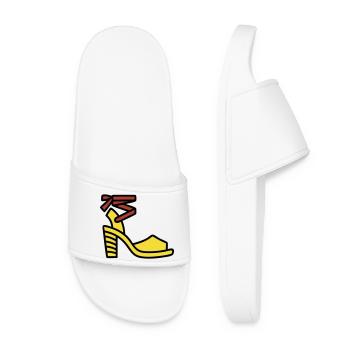 High Heel Shoe Fashion Italy Fashionista - Women’s Pool Sliders - white - Front