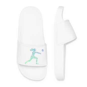 Idée de cadeau pour les sports de balle pour un joueur de fistball - Claquettes Femme - blanc - Devant