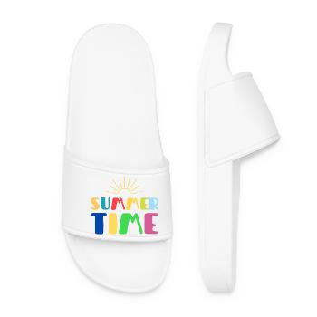 Été en couleurs: Temps estival - Claquettes Femme - blanc - Devant
