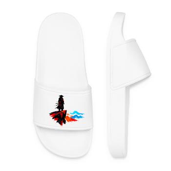 Dark Wanderer on the Rock - Women’s Pool Sliders - white - Front