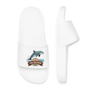 Dolphin for Happiness - Women’s Pool Sliders - white - Front