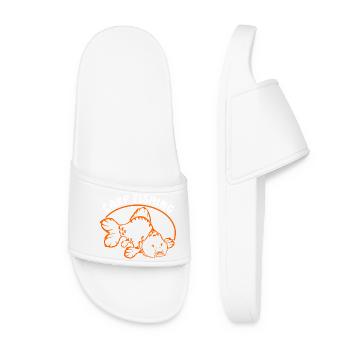 Fische_angeln_002_carp_fishing - Women’s Pool Sliders - white - Front