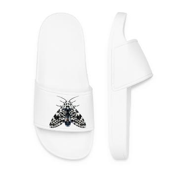 Giant Leopard Moth Hypercompe scribonia Anime - Women’s Pool Sliders - white - Front