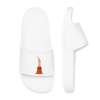 Habillez-vous dans le charme de Paris, la Tour Eiffel - Claquettes Femme - blanc - Devant