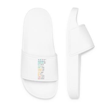 THINK POSITIVE - Women’s Pool Sliders - white - Front
