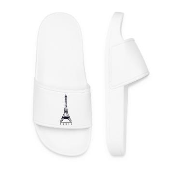 Tour Eiffel, Paris - Claquettes Femme - blanc - Devant