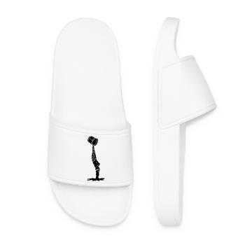 A new black face - Women’s Pool Sliders - white - Front