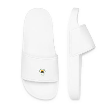 Born to drive tractor forced to go to school - Women’s Pool Sliders - white - Front
