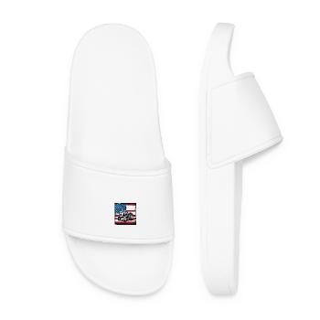 Farm Tractor Vintage Farmers Tractor - Women’s Pool Sliders - white - Front