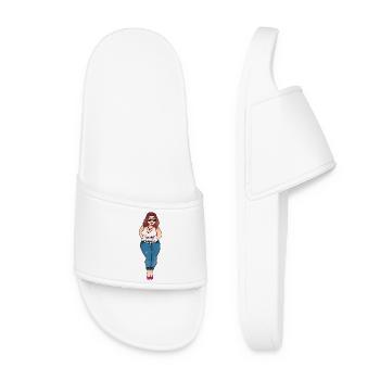 Curve is the new perfect - Women’s Pool Sliders - white - Front