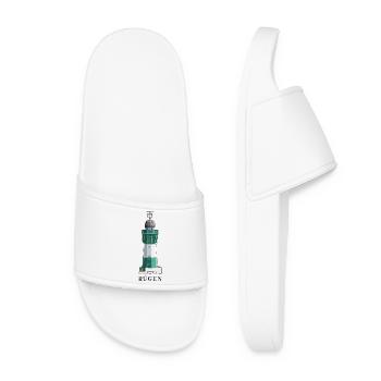 Rügen, Sassnitz-Mukran lighthouse, German Baltic Sea - Women’s Pool Sliders - white - Front