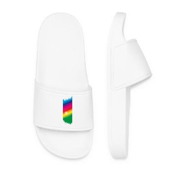 Farbspektrum - Rainbow - Frauen Badelatschen - Weiß - Vorne