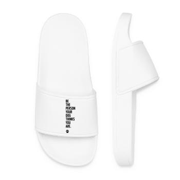 Dog person - Women’s Pool Sliders - white - Front