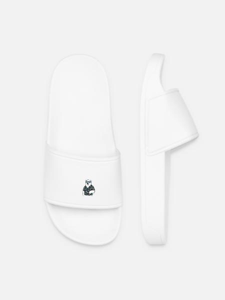 Ours polaire drôle d’été - Claquettes Femme - blanc