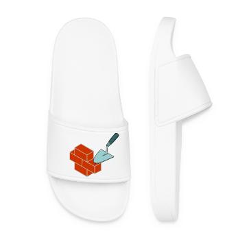 Pierres de maçon - Claquettes Femme - blanc - Devant