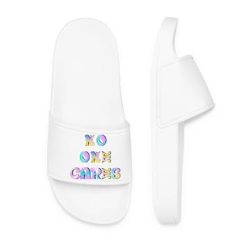 No one cares - Women’s Pool Sliders - white - Front
