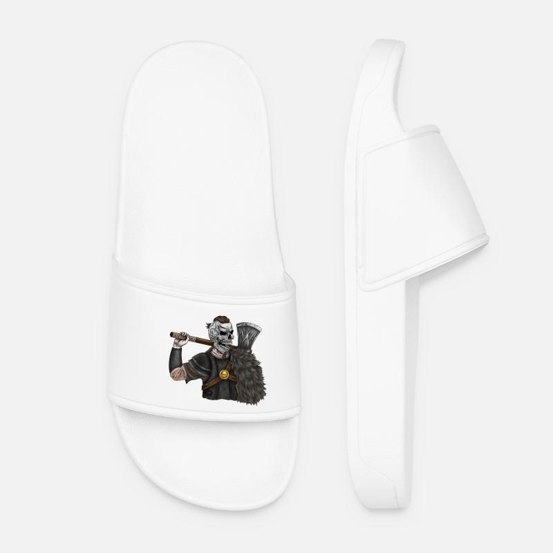 Vikings, Odin, Thor, Wallhalla, Berserkers - Women’s Pool Sliders - white