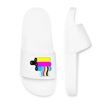 Printing logo 3 - Women’s Pool Sliders - white - Front