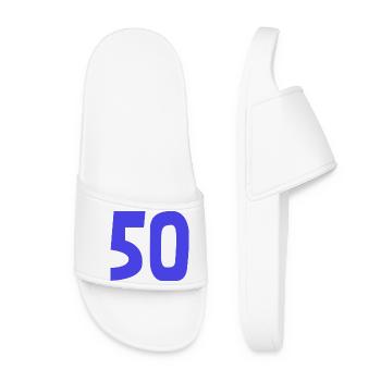 50. 50 YEARS. 50th ANNIVERSARY. 50TH ANNIVERSARY. - Women’s Pool Sliders - white - Front