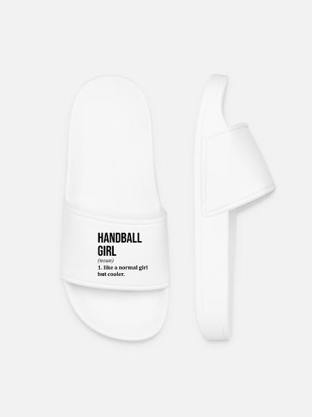 Handball Handball Handball - Frauen Badelatschen - Weiß