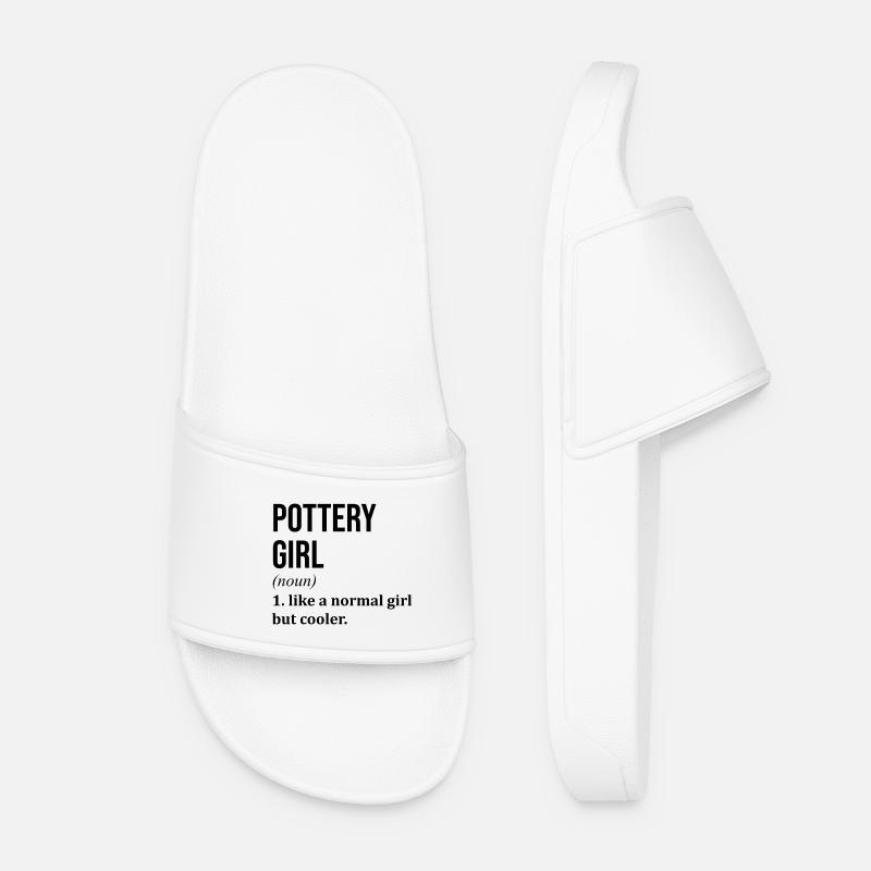 Pottery - Women’s Pool Sliders - white