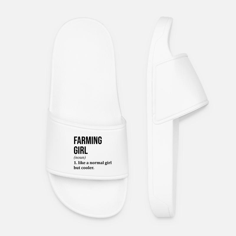 Farming - Women’s Pool Sliders - white