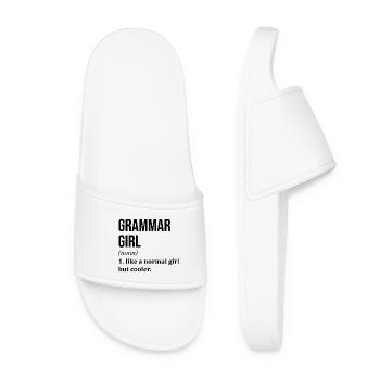 Grammar - Women’s Pool Sliders - white - Front