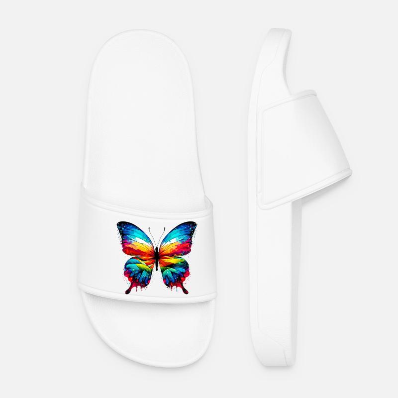 Butterfly - Women’s Pool Sliders - white