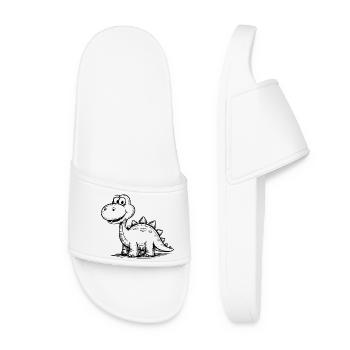 Dino Dinosaur - Women’s Pool Sliders - white - Front