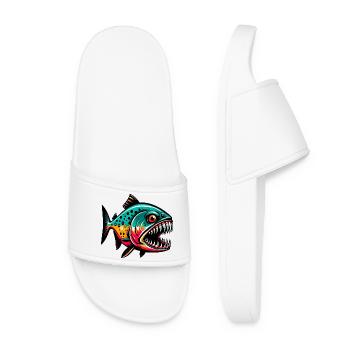 Piranha - Women’s Pool Sliders - white - Front