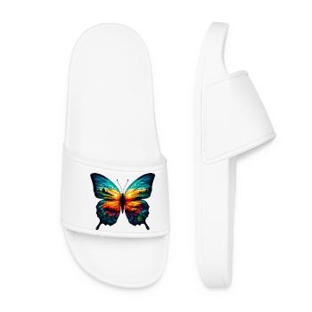 Butterfly - Women’s Pool Sliders - white - Front