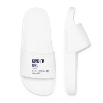 Kung Fu - Women’s Pool Sliders - white - Front