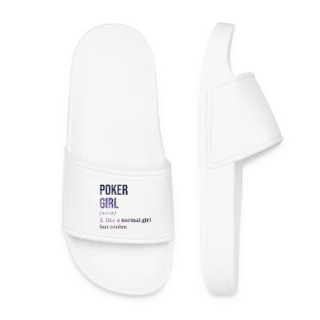Poker Poker Poker - Women’s Pool Sliders - white - Front