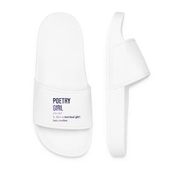 Poetry - Women’s Pool Sliders - white - Front