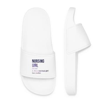 Nurse Nurse Nurse - Women’s Pool Sliders - white - Front