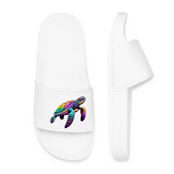 Tortue - Claquettes Femme - blanc - Devant