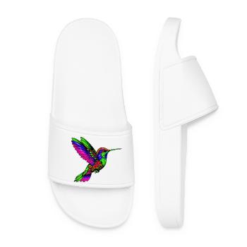 Kolibri - Frauen Badelatschen - Weiß - Vorne