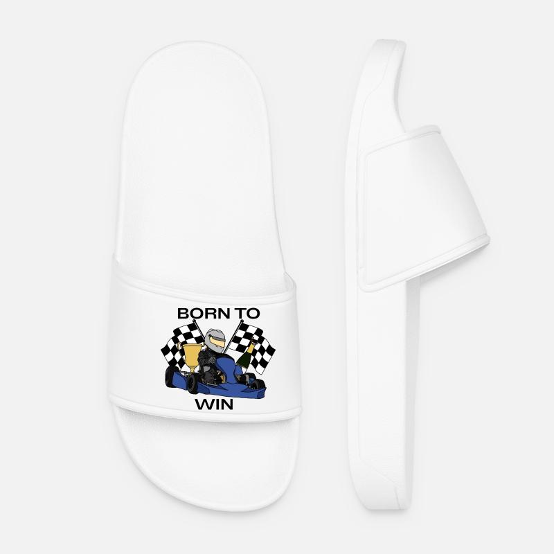 Born to Win - Women’s Pool Sliders - white