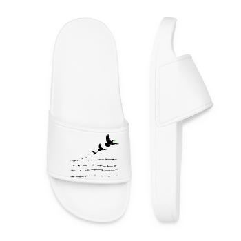 Colombes de la paix - Claquettes Femme - blanc - Devant
