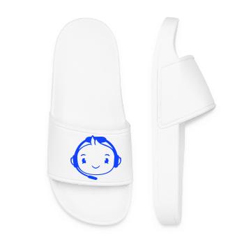 Duck Gamer Gaming Voice Chat Headset Console Game - Women’s Pool Sliders - white - Front