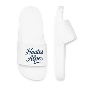 Hautes Alpes (bleu) - Claquettes Femme - blanc - Devant