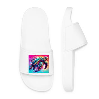 turtle - Women’s Pool Sliders - white - Front